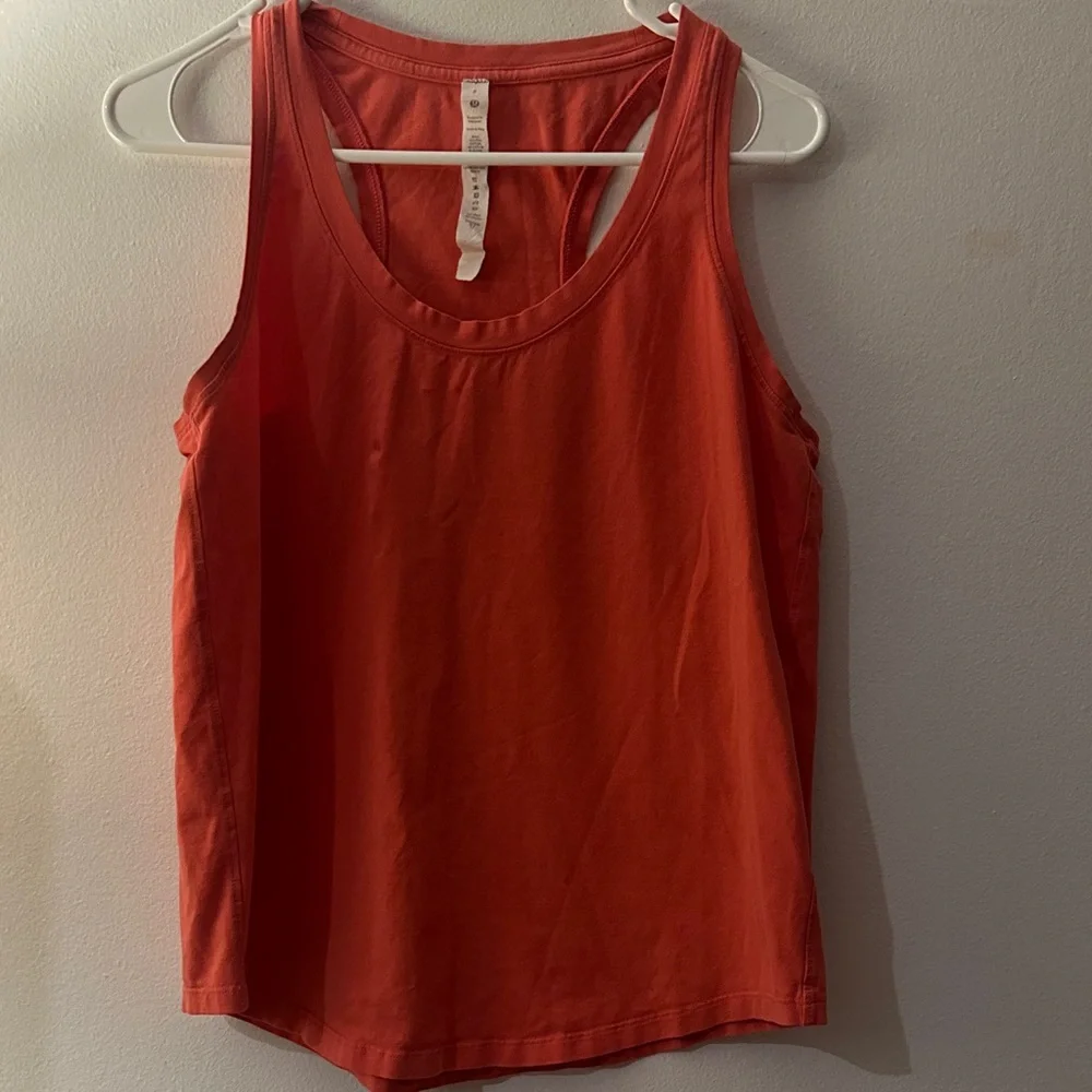 lululemon athletica Vibrant Orange Tank Top -Preloved